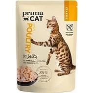 PrimaCat Food Pouch, Fillets with Poultry in Jelly, 85g - Cat Food Pouch