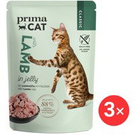 PrimaCat Capsule Fillets with lamb in jelly 3 × 85 g - Cat Food Pouch