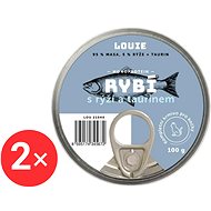 LOUIE fish with rice and taurine 2 × 100 g - Canned Food for Cats