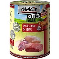MAC's Cat Turkey, Beef and Duck for Kittens 400g - Canned Food for Cats