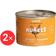 LOUIE chicken with rice and taurine 2 × 200 g - Canned Food for Cats