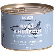 LOUIE Compl. Cat Food - Fish with Chicken. (95%) with Rice (5%) and Taur. 200g - Canned Food for Cats