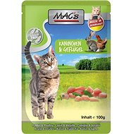 MAC's Cat Rabbit and Poultry with Dandelion 100g - Cat Food Pouch