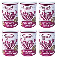 FARM CAT with Liver 400g, 6 pcs - Canned Food for Cats