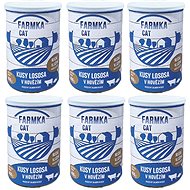 FARMKA CAT with Salmon 400g, 6 pcs - Canned Food for Cats