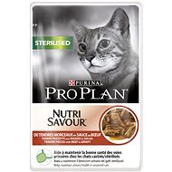 Pro Plan Cat Sterilised s hovädzím 24× 85 g - Kapsička pre mačky