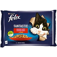 Felix Fantastic pouches for cats, rabbit and lamb in jelly, 4x85g - Cat Food Pouch