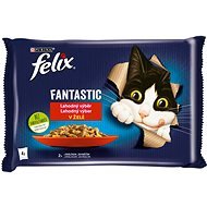 Felix Fantastic s králikom a jahňacím v želé 4× 85 g - Kapsička pre mačky
