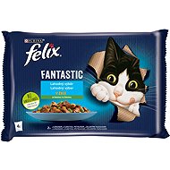 Felix Fantastic pouches for cats, salmon and trout 4x85g - Cat Food Pouch