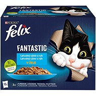 Felix Fantastic pouches for cats, salmon, halibut, tuna, cod in jelly 12x85g - Cat Food Pouch