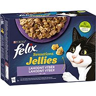 Felix Sensations Jellies pouches for cats, lamb, mackerel, herring, turkey in jelly 12x85g - Cat Food Pouch