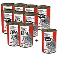 Don Gato Beef 9 × 415g + 1 free - Canned Food for Cats