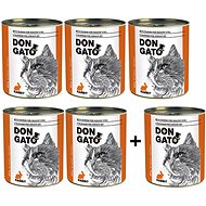 Don Gato Rabbit 5 × 850g + 1 free - Canned Food for Cats