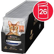 PRO PLAN Indoor pouches for cats, salmon in juice, 26x85g - Cat Food Pouch