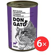 Don Gato Canned cat food with venison 6 × 415 g - Canned Food for Cats