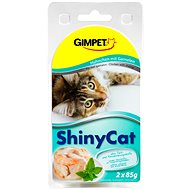 GimCat Shiny Cat Chicken Shrimp 2 × 70g - Canned Food for Cats