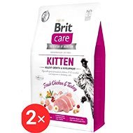 Brit Care Cat Grain-Free Kitten Healthy Growth & Development 2 × 0,4 kg - Kibble for Kittens