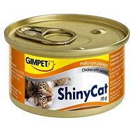GimCat Shiny Cat Chicken Papaya 2 × 70g - Cat Food in Tray