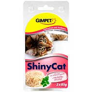 GimCat Shiny Cat Chicken Crab 2 × 70g - Cat Food in Tray