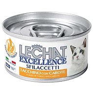Monge Lechat Excellence Flakes Turkey Meat with Carrots 80g - Canned Food for Cats