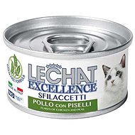Monge Lechat Excellence Flakes Chicken with Peas 80g - Canned Food for Cats