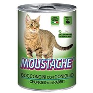 Moustache  Cat Chunks Rabbit 415g - Canned Food for Cats