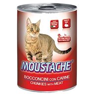 Moustache Cat Chunks Meat 415g - Canned Food for Cats