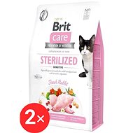 Brit Care Cat Grain-Free Sterilized Sensitive 2 × 0,4 kg - Cat Kibble