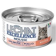 Monge Lechat Excellence Mousse Pena s lososom a kuracím mäsom pre mačiatka 85g - Paštéta pre mačky