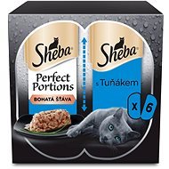 Sheba Perfect Portions s tuniakom pre dospelé mačky 6× 37,5 g - Kapsička pre mačky