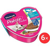 Vitakraft Cat wet food Poésie Création salmon and spinach 6 × 85 g - Canned Food for Cats