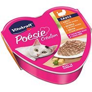Vitakraft Cat Wet Food Poésie Création Turkey and Cheese 85g - Canned Food for Cats