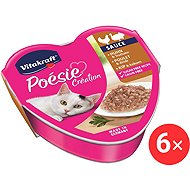 Vitakraft Cat wet food Poésie Création chicken and turkey 6 × 85 g - Canned Food for Cats