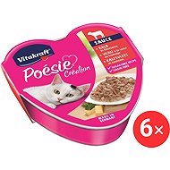 Vitakraft Cat wet food Poésie Création veal in cheese sauce 6 × 85 g - Canned Food for Cats