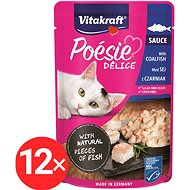 Vitakraft Cat wet food Poésie Délice cod 12 × 85 g - Cat Food Pouch