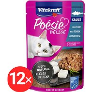 Vitakraft Cat wet food Poésie Délice cod 12 × 85 g - Cat Food Pouch