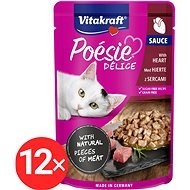 Vitakraft Cat mokré krmivo Poésie Délice se srdcem 12 × 85 g - Cat Food Pouch