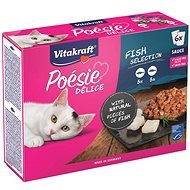 Vitakraft Cat Wet Food Poésie Délice Multipack Fish 6 × 85g - Cat Food Pouch