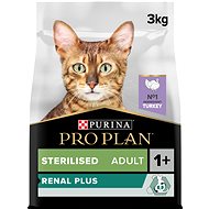 PRO PLAN Adult Sterilised Renal Plus dry food for cats, turkey 3kg - Cat Kibble