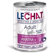 Monge Lechat Excellence Monoprotein Adult paté kachna s pohankou 400g - Granule pro kočky