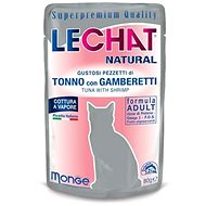 Monge Lechat Natural Tuna and Prawns 80g - Cat Food Pouch
