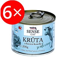 Falco Sense Cat Turkey and Beef 200g 6 pcs - Canned Food for Cats
