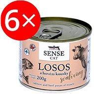 Falco Sense Cat Salmon and Beef 200g 6 pcs - Canned Food for Cats