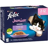 FELIX Fantastic Junior with chicken in jelly Multipack 12x85g - Cat Food Pouch