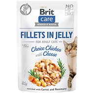 Brit Care Cat Fillets in Jelly Choice Chicken with Cheese 85 g - Cat Food Pouch