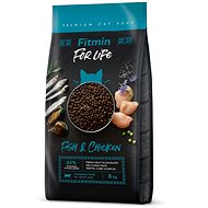 Fitmin For Life Cat Adult Fish and Chicken 8 kg - Cat Kibble