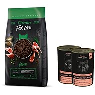 Fitmin cat For Life Adult Lamb 8 kg + FFL Cat tin Sterilized Salmon 2 × 415 g - Cat Kibble