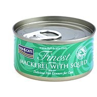 FISH4CATS Canned cat food Finest mackerel with squid 70 g - Canned Food for Cats