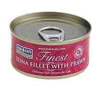 FISH4CATS Konzerva pre mačky Finest tuniak s krevetami 70 g - Konzerva pre mačky