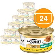 Gourmet gold Savoury Cake with chicken and carrots 24 × 85 g - Canned Food for Cats